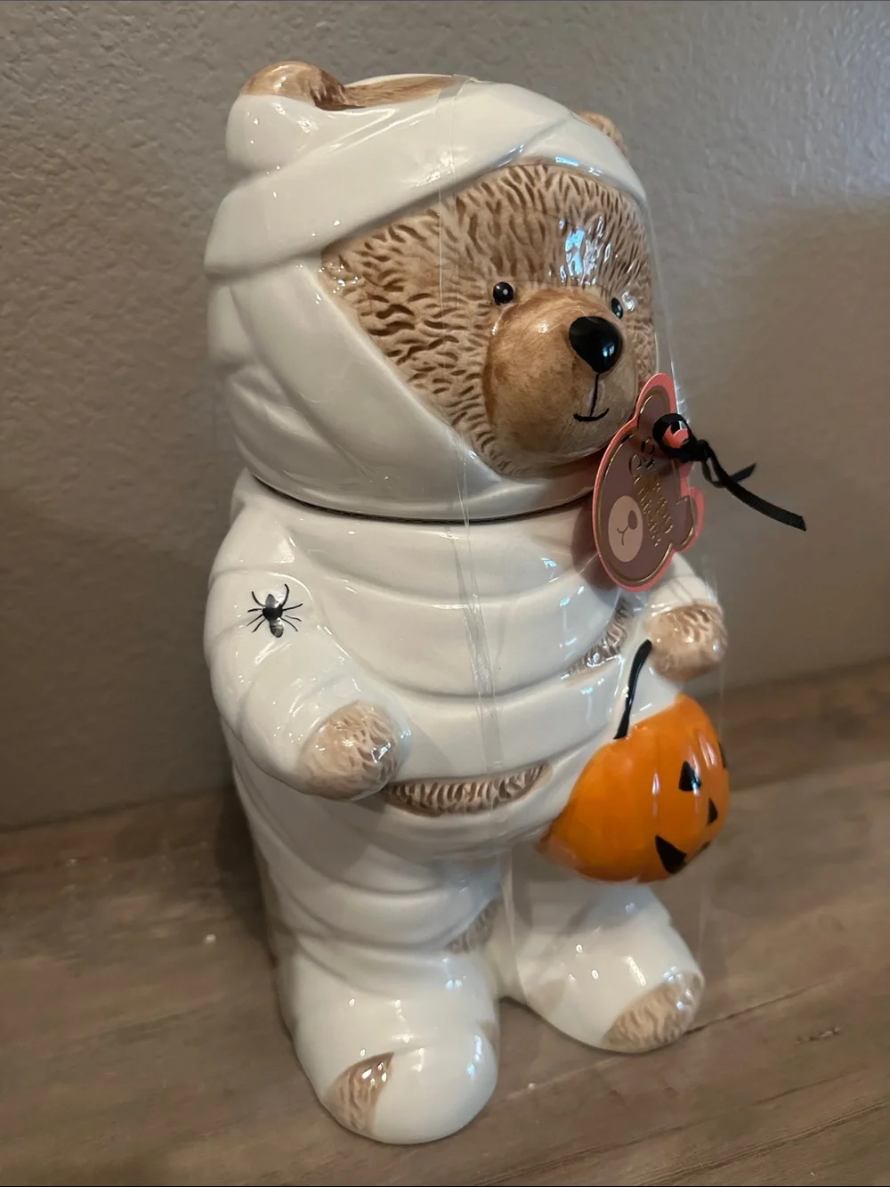 Creepy Critters Mummy Bear Cookie Jar/ Canister